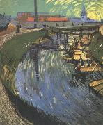 Vincent Van Gogh The Roubine du Roi Canal wtih Washerwomen (nn04) oil painting picture wholesale